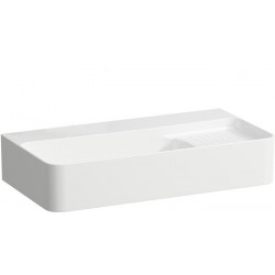 Lavabo VAL COMPACT 600 x 315 mm, sans trou pour robinetterie, avec trop-plein blanc LAUFEN
