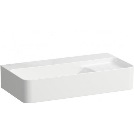 Lavabo VAL COMPACT 600 x 315 mm, sans trou pour robinetterie, avec trop-plein blanc LAUFEN