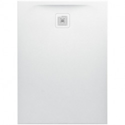 Receveur de douche LAUFEN PRO rectangulaire, écoulement sur le côté court 1100 x 800 x 33 mm blanc mat LAUFEN