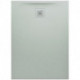 Receveur de douche LAUFEN PRO, rectangulaire, écoulement sur le petit côté 1100 x 800 x 33 mm, gris clair LAUFEN