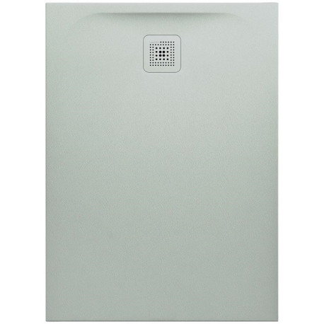 Receveur de douche LAUFEN PRO, rectangulaire, écoulement sur le petit côté 1100 x 800 x 33 mm, gris clair LAUFEN