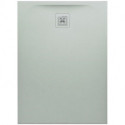 Receveur de douche LAUFEN PRO, rectangulaire, écoulement sur le petit côté 1100 x 800 x 33 mm, gris clair LAUFEN