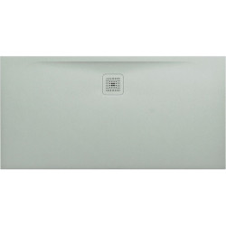 Receveur de douche LAUFEN PRO, rectangulaire, écoulement sur le côté long, 1400 x 700 x 30 mm, gris clair LAUFEN