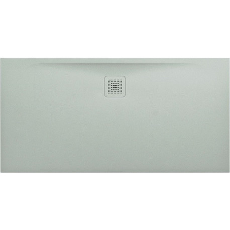 Receveur de douche LAUFEN PRO, rectangulaire, écoulement sur le côté long, 1400 x 700 x 30 mm, gris clair LAUFEN