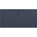 Receveur de douche LAUFEN PRO rectangulaire, bonde côté long 1400 x 700 x 30 mm anthracite LAUFEN