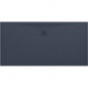 Receveur de douche LAUFEN PRO rectangulaire, bonde côté long 1400 x 700 x 30 mm anthracite LAUFEN