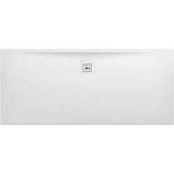 Receveur de douche LAUFEN PRO, rectangulaire, écoulement sur le côté long, 1600 x 700 x 32 mm, blanc mat LAUFEN