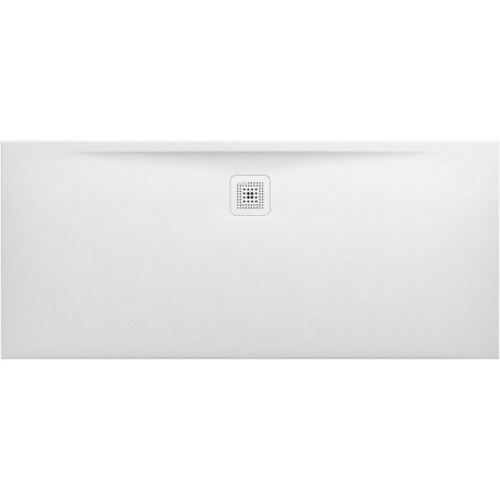 Receveur de douche LAUFEN PRO, rectangulaire, écoulement sur le côté long, 1600 x 700 x 32 mm, blanc mat LAUFEN