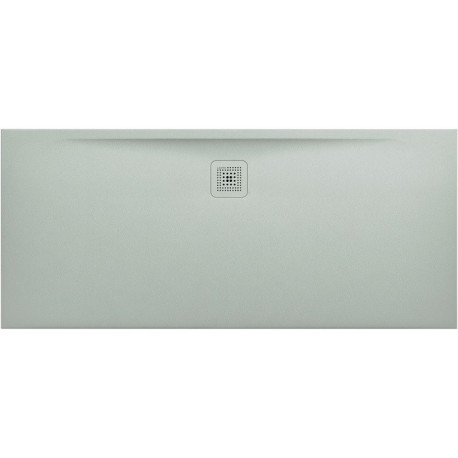 Receveur de douche LAUFEN PRO, rectangulaire, écoulement latéral long, 1600 x 700 x 32 mm, gris clair LAUFEN