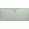 Receveur de douche LAUFEN PRO, rectangulaire, écoulement latéral long, 1600 x 700 x 32 mm, gris clair LAUFEN