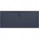 Receveur de douche LAUFEN PRO, rectangulaire, écoulement latéral long, 1600 x 700 x 32 mm, anthracite LAUFEN