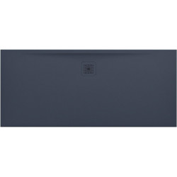 Receveur de douche LAUFEN PRO, rectangulaire, écoulement latéral long, 1600 x 700 x 32 mm, anthracite LAUFEN