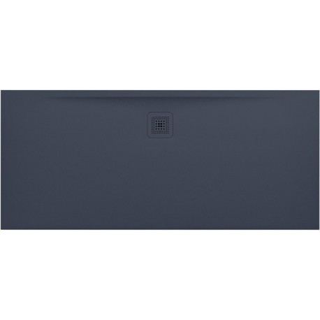 Receveur de douche LAUFEN PRO, rectangulaire, écoulement latéral long, 1600 x 700 x 32 mm, anthracite LAUFEN