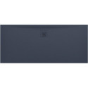 Receveur de douche LAUFEN PRO, rectangulaire, écoulement latéral long, 1600 x 700 x 32 mm, anthracite LAUFEN