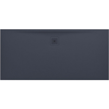 Receveur de douche LAUFEN PRO, rectangulaire, écoulement latéral long, 1600 x 750 x 32 mm, anthracite LAUFEN