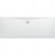 Receveur de douche rectangulaire LAUFEN PRO, bonde côté long 1800 x 700 x 33 mm blanc mat LAUFEN
