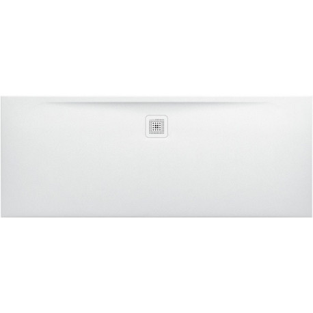 Receveur de douche rectangulaire LAUFEN PRO, bonde côté long 1800 x 700 x 33 mm blanc mat LAUFEN