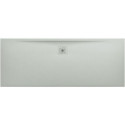Receveur de douche LAUFEN PRO, rectangulaire, écoulement sur le côté long 1800 x 700 x 33 mm, gris clair LAUFEN