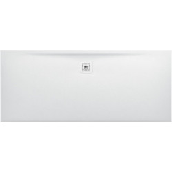 Receveur de douche rectangulaire LAUFEN PRO, écoulement latéral long 1800 x 75 x 33 mm LAUFEN blanc mat