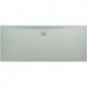Receveur de douche LAUFEN PRO, rectangulaire, écoulement sur le côté long 1800 x 75 x 33 mm, gris clair LAUFEN