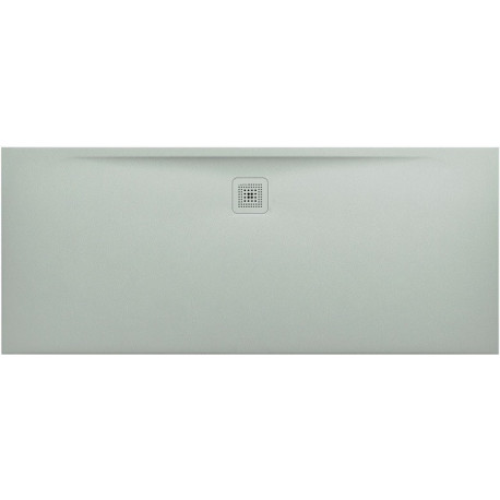 Receveur de douche LAUFEN PRO, rectangulaire, écoulement sur le côté long 1800 x 75 x 33 mm, gris clair LAUFEN