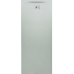 Receveur de douche LAUFEN PRO, rectangulaire, écoulement sur le petit côté 1800 x 750 x 46 mm, gris clair LAUFEN