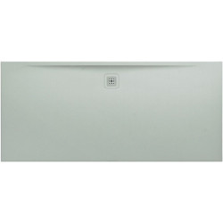 Receveur de douche LAUFEN PRO, rectangulaire, écoulement sur le côté long 2000 x 900 x 36 mm, gris clair LAUFEN