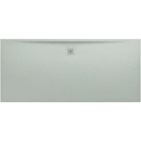 Receveur de douche LAUFEN PRO, rectangulaire, écoulement sur le côté long 2000 x 900 x 36 mm, gris clair LAUFEN