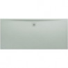 Receveur de douche LAUFEN PRO, rectangulaire, écoulement sur le côté long 2000 x 900 x 36 mm, gris clair LAUFEN
