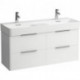 Meuble sous-vasque VAL 520 x 1180 x 390 mm blanc perle LAUFEN