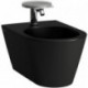 Bidet mural KARTELL, version 1 trou pour robinet, noir mat LAUFEN