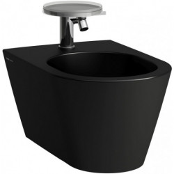 Bidet mural KARTELL, version 1 trou pour robinet, noir mat LAUFEN