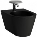 Bidet mural KARTELL, version 1 trou pour robinet, noir mat LAUFEN