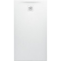 Receveur de douche LAUFEN PRO rectangulaire, bonde côté court 1300 x 700 x 38 mm blanc mat LAUFEN
