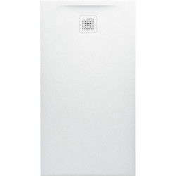 Receveur de douche LAUFEN PRO rectangulaire, bonde côté court 1300 x 700 x 38 mm anthracite LAUFEN