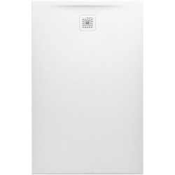 Receveur de douche LAUFEN PRO rectangulaire, bonde côté court 1400 x 900 x 42 mm blanc mat LAUFEN