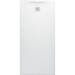 Receveur de douche LAUFEN PRO, rectangulaire, écoulement sur le petit côté 1500 x 700 x 42 mm, gris clair LAUFEN