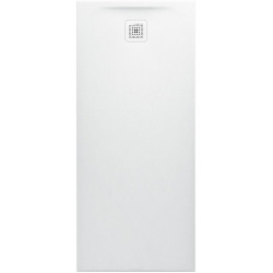 Receveur de douche LAUFEN PRO rectangulaire, écoulement sur le petit côté 1600 x 700 x 42 mm, gris clair LAUFEN
