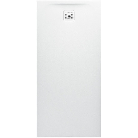 Receveur de douche rectangulaire LAUFEN PRO, bonde côté court 1600 x 750 x 42 mm blanc mat LAUFEN