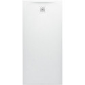 Receveur de douche rectangulaire LAUFEN PRO, bonde côté court 1600 x 750 x 42 mm blanc mat LAUFEN