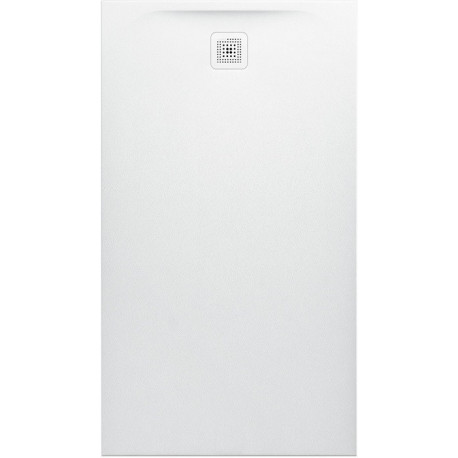 Receveur de douche LAUFEN PRO, rectangulaire, écoulement sur le petit côté 1600 x 900 x 42 mm blanc mat LAUFEN