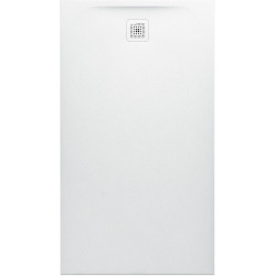 Receveur de douche LAUFEN PRO rectangulaire, bonde côté court 1600 x 900 x 42 mm anthracite LAUFEN