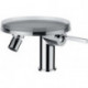 Mitigeur bidet KARTELL avec disque décoratif LAUFEN chromé transparent