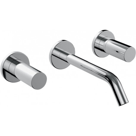 Mitigeur lavabo à encastrer 3 trous KARTELL saillie 175 mm chromé LAUFEN