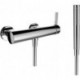 Mitigeur douchette KARTELL flexible plastique 1800 mm, douchette T chrome LAUFEN