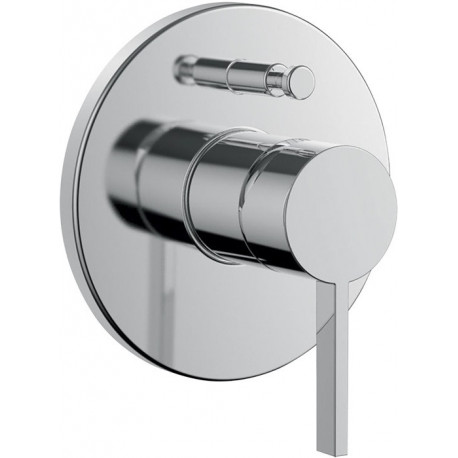 Set de montage complet KARTELL pour mitigeur de bain à encastrer, SimiBox avec interrupteur de tuyau chromé LAUFEN