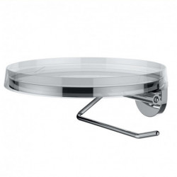 Porte papier toilette KARTELL 185 x 185 mm disque décoratif incolore LAUFEN