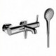 Mitigeur bain-douche VAL avec set de douche chromé LAUFEN