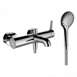 Mitigeur bain-douche VAL avec set de douche chromé LAUFEN