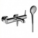 Mitigeur bain-douche VAL avec set de douche chromé LAUFEN